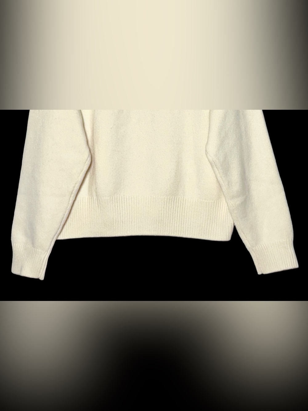 NWT Madewell Wool & Cashmere Boxy Crewneck Sweater in Heather Cloud, NT602, M - Picture 12 of 16